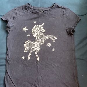 Girls navy blue t shirt